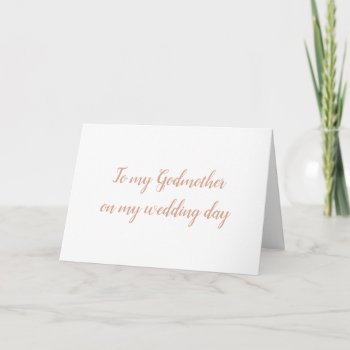 Godmother Wedding Card by Apostrophe_Weddings at Zazzle