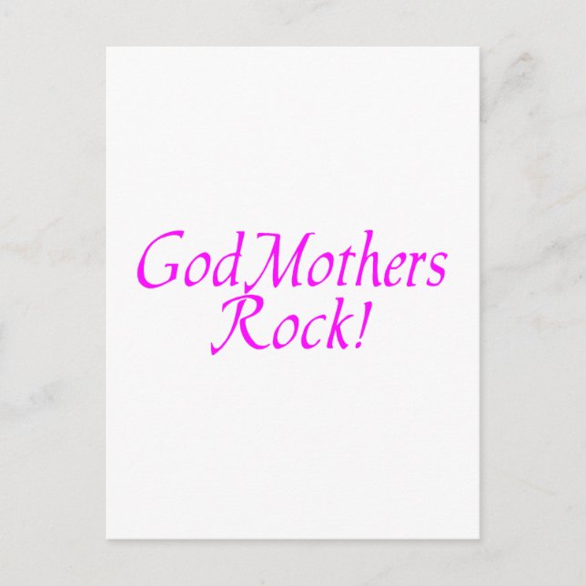 GodMothers Rock Pink Postcard (Front)