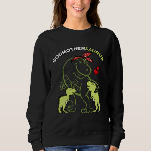 Godmothersaurus Godmother 2 Kids Rex Godparent's D Sweatshirt