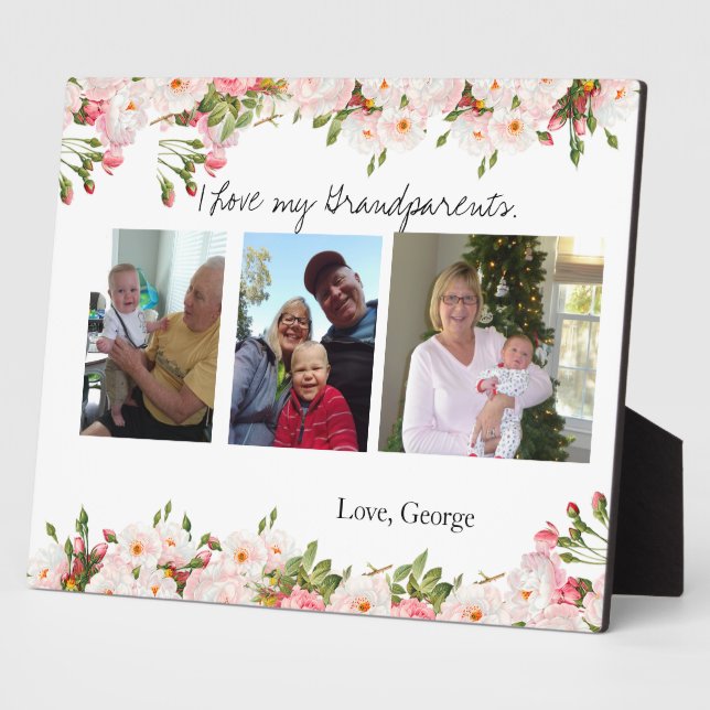 Godparents baptized plaque (Side)