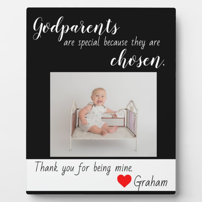 Godparents baptized plaque (Front)