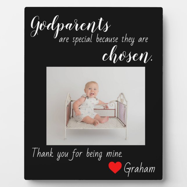 Godparents baptized plaque (Front)