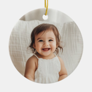 Godparents Handwritten Proposal Photo Girl Ceramic Ornament