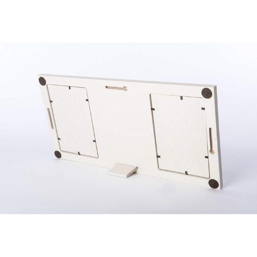 Godparents Love Me Ivory Double Picture Frame (Back)