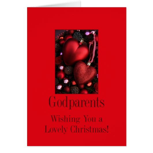 Godparents Merry Christmas card (Front)
