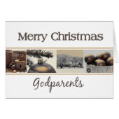 godparents Merry Christmas card (Front Horizontal)