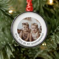 Godparents Photo Proposal Girl Twins