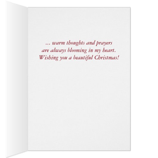 Godparents Poinsettia Seasons Greetings (Inside (Right))