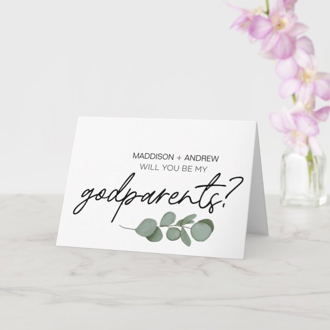 GodparentS Proposal Will You Be My Godparents Card (Orchid)