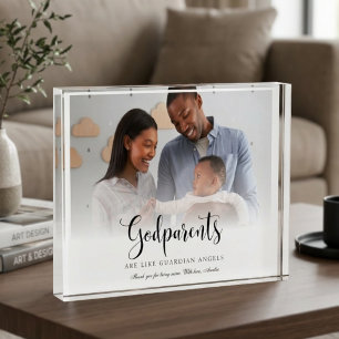 Godparents Thank You Acrylic Photo Block