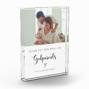 Godparents Thank You Photo Acrylic Photo Block