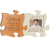 Godparents Walking Puzzle-Themed Picture Frame (Front)