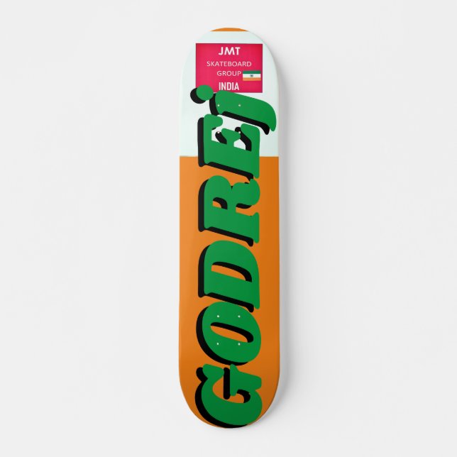 GODREJ JMT INDIA 7 3/4" Skateboard deck (Front)