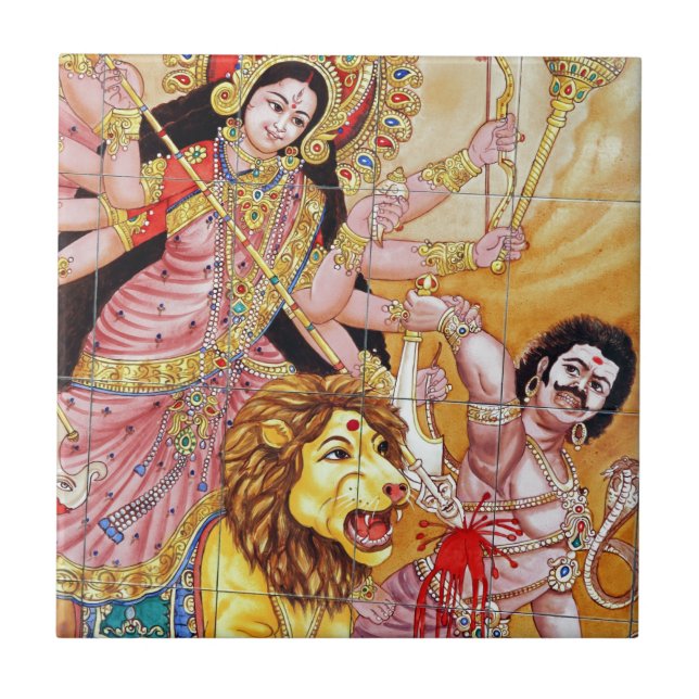 Gods and deities Hindu temple Ceramic Tile (Front)