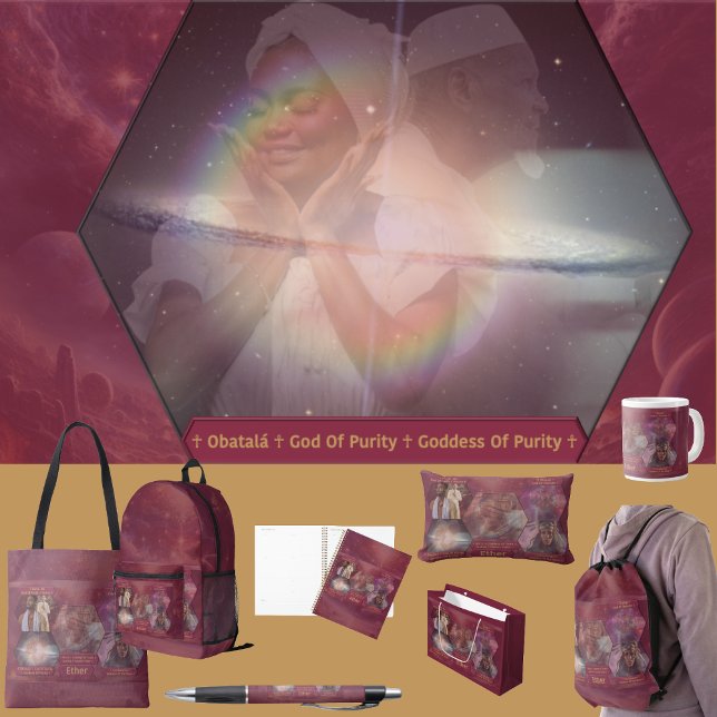 “Gods and Goddess Of Ether”  Wrapping Paper Sheets (Get the full “Gods + Goddesses Of Ether” collection at: https://bit.ly/OurAncestorsZazzle)