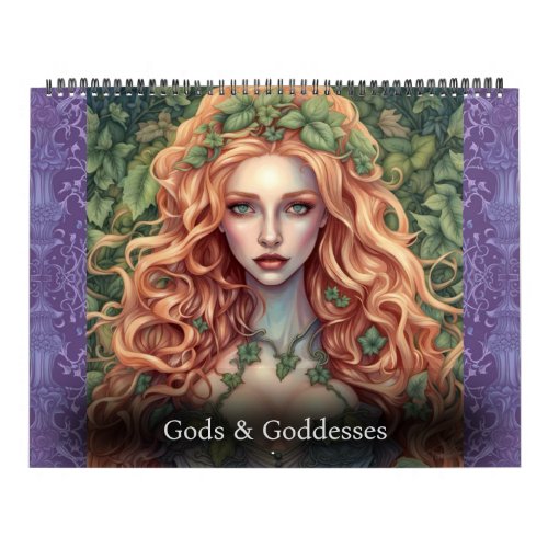 Gods and Goddesses by Ivy and Bat Art Calendar