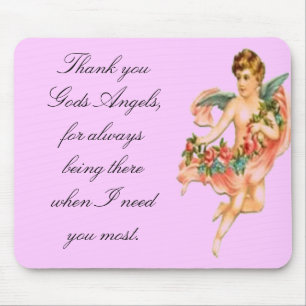 Gods angels mouse pad