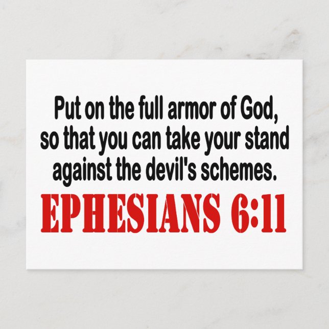 God's Armor Postcard (Front)