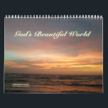 God's Beautiful World #1 Calendar<br><div class="desc">We see the beauty every day - glorious and a gift beyond measure.  Bible quotes for each image are reminders of the county we receive every day.</div>
