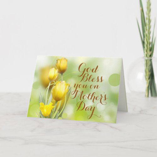 Gods Blessing on Mothers Day Bible Verse Card