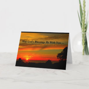 God's Blessings Be With You Confirmation Card