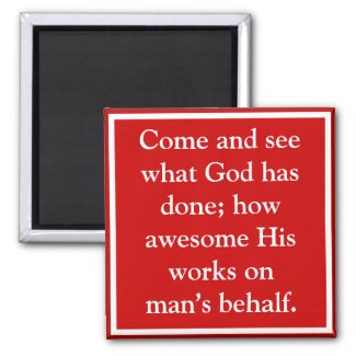 God's blessings to man are awesome fridge magnets