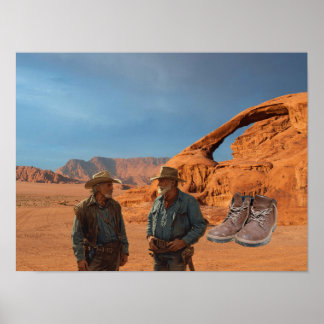 Gods Boots found in desert. Poster