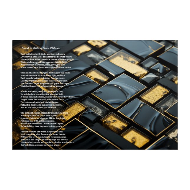 God's Children Acrylic Print (Front)