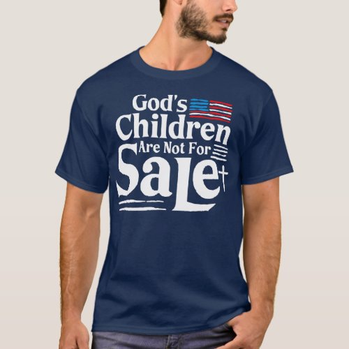 Gods Children Are Not For Sale Christian Cross Aem T_Shirt