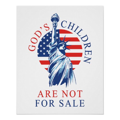 GODs Children Are NOT For Sale Freedom Sound Poster