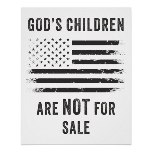 GODs Children Are NOT For Sale Freedom Sound Poster