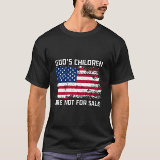 God'S Children Are Not For Sale Patriotic Us Flag T-Shirt