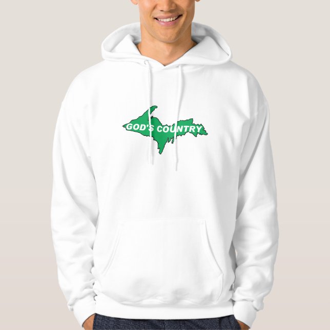 GOD'S COUNTRY Hoodies for Yoopers (Front)