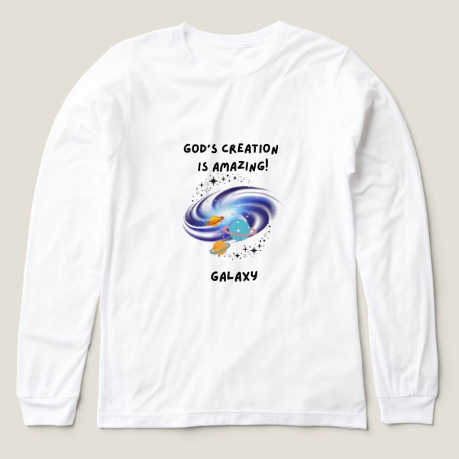 God's Creation (Galaxy) Tri-Blend Shirt (Design Front)