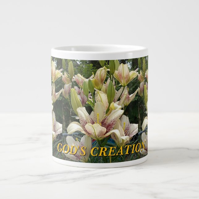 GOD'S CREATION  GIANT COFFEE MUG (Front)
