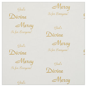 God's Divine Mercy is for Everyone Fabric