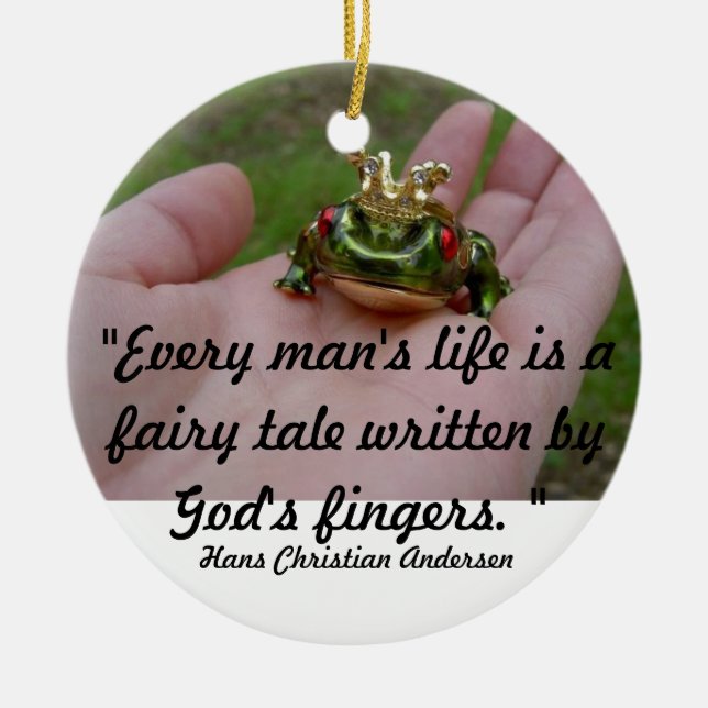 God's fairy tale ceramic ornament (Front)