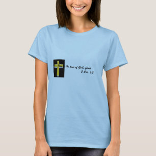 God's Favor Bible Verse/ Cross Women's T-shirt