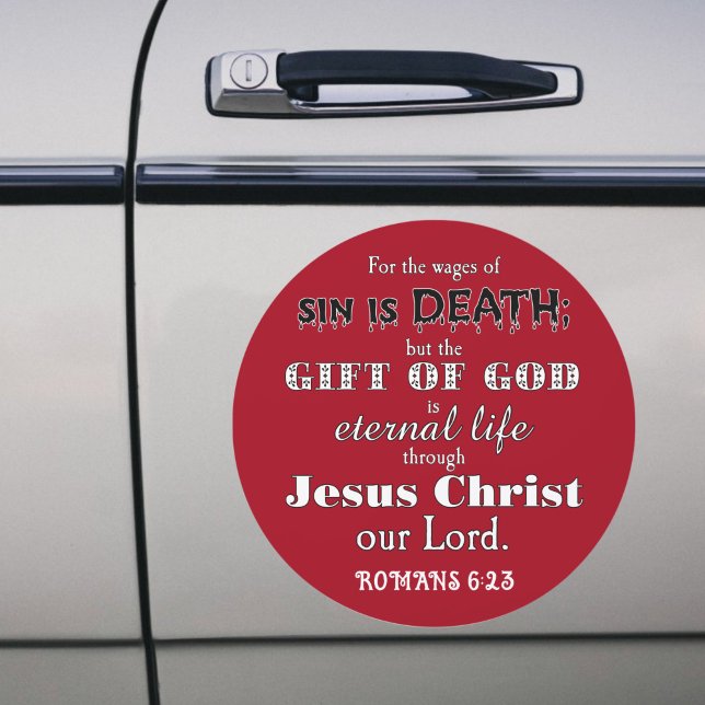 God's Free Gift Salvation Romans Verse Magnet (Creator Uploaded)