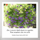 God's Garden (poem) - poster / print | Zazzle