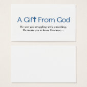 Gods Gift Business Card (Front & Back)