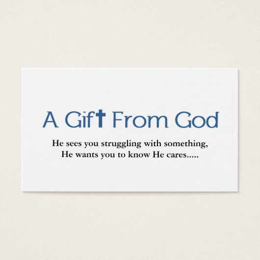 Gods Gift Business Card (Front)