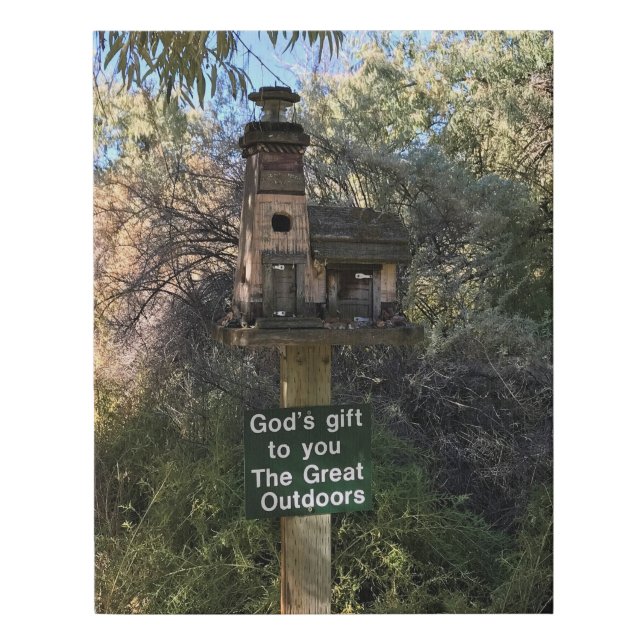 God's Gift, Great Outdoors, Funny Sign (Front)