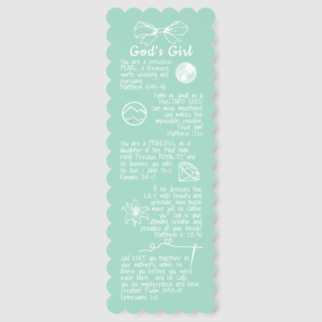 God's Girl Bookmark  (Front)