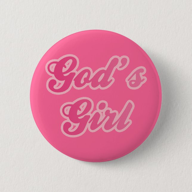 God's Girl Button (Front)