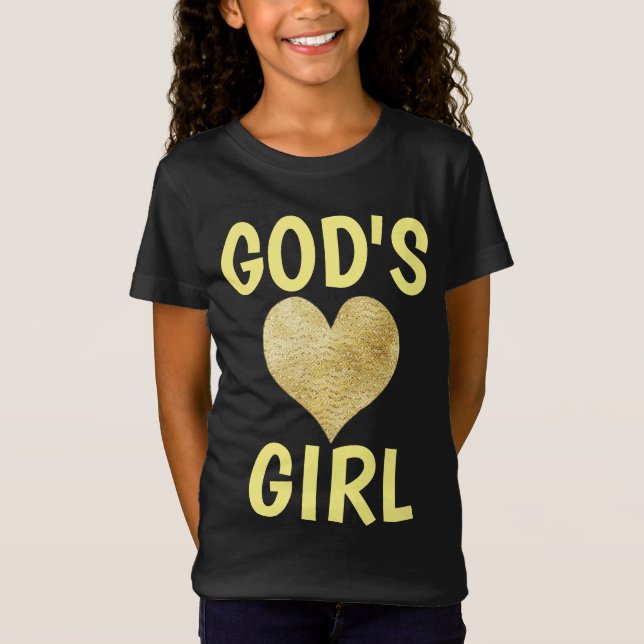 GOD'S GIRL CHRISTIAN GIRLS TEENS T-SHIRTS (Front)