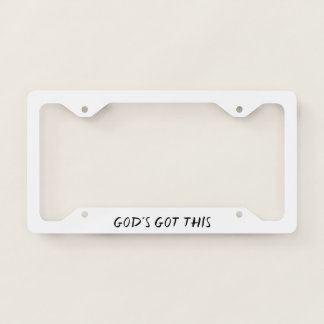 God's Got This License Plate Frame