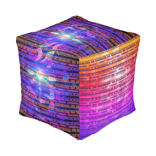 God's Got Your Back Sunrise to Sunset Pouf (Angled Back)