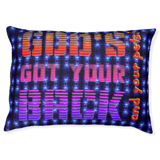 God's Got Your Back & Your Pets Large Dog Bed