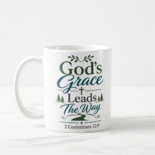 God's Grace Leads The Way Scriptural Devotional Coffee Mug